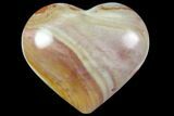 Wide, Polychrome Jasper Heart - Madagascar #118614-1